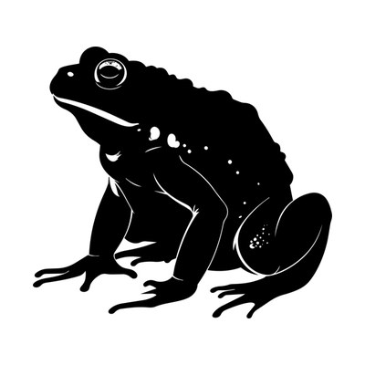 Toad Silhouette SVG cut file