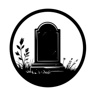 Tombstone Badge Front SVG cut file