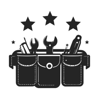 Tool Belt Stars SVG cut file