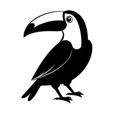Toucan Silhouette SVG cut file