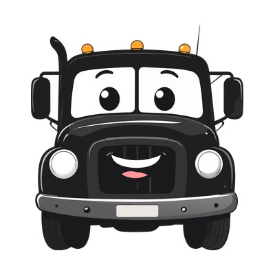 Tow Truck Cartoon Front SVG cut file