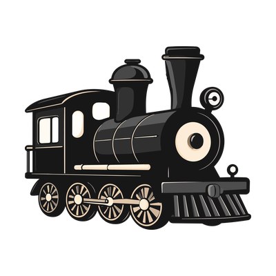 Toy Train Chunky Front SVG cut file