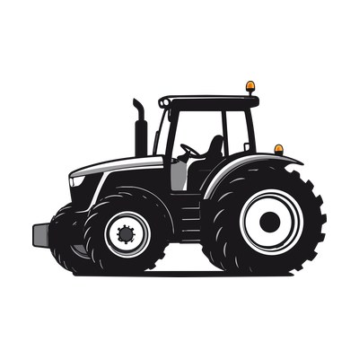 Tractor Sticker SVG cut file