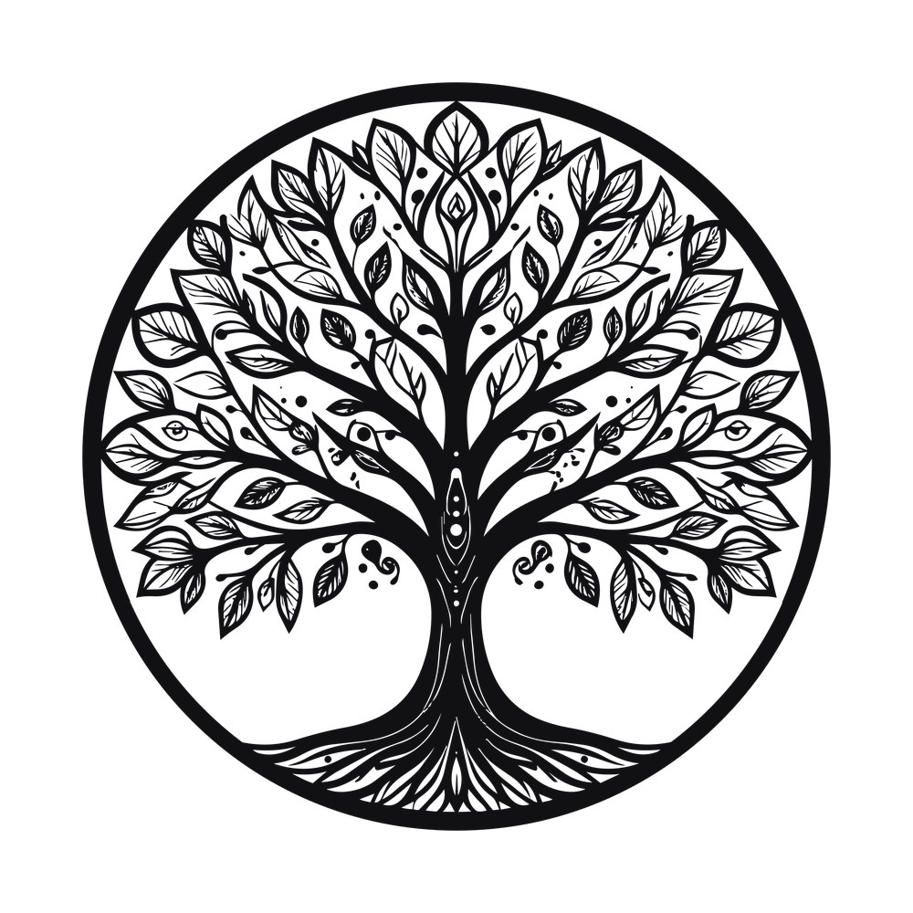 Tree Of Life Mandala SVG cut file – SVG, PNG, DXF