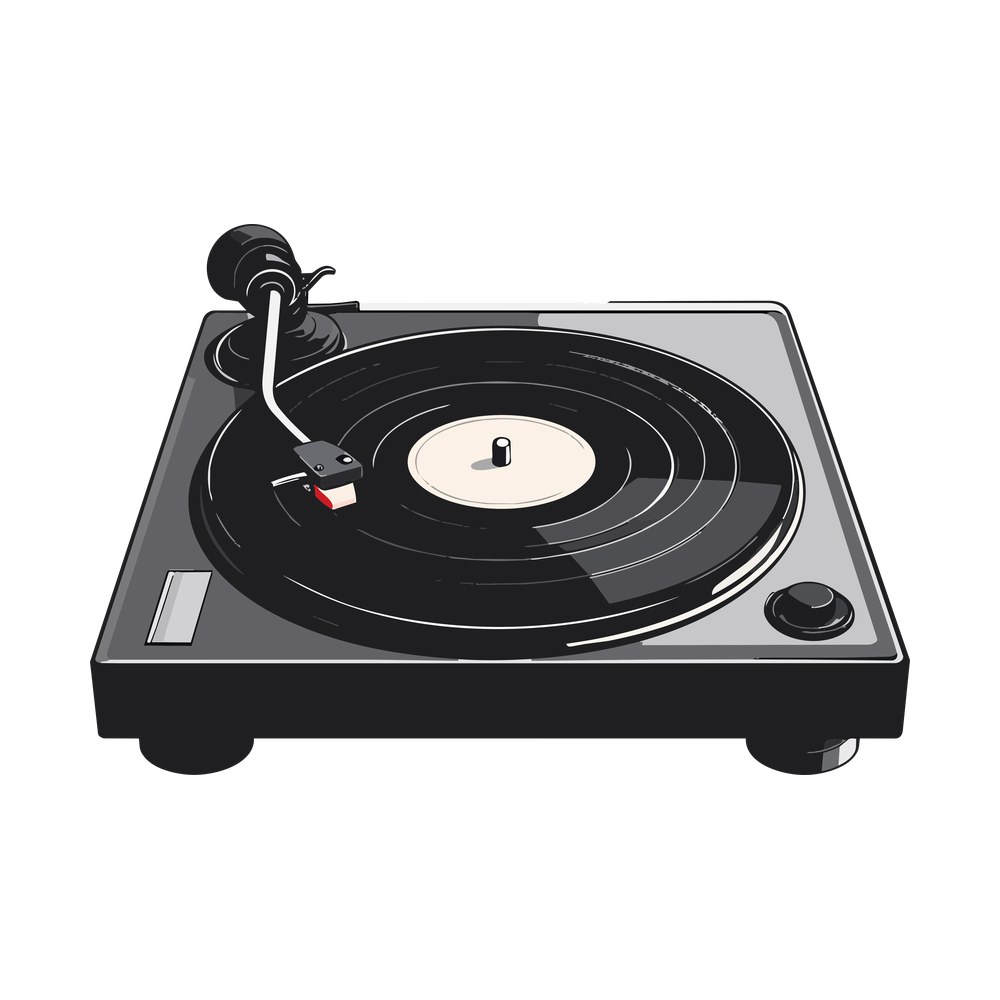 Turntable – original artwork without the sticker border