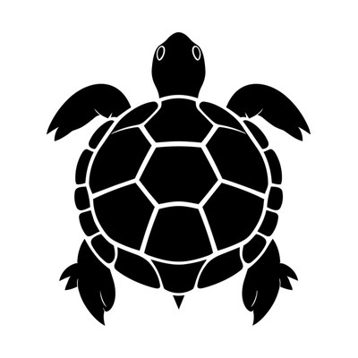 Turtle Silhouette SVG cut file