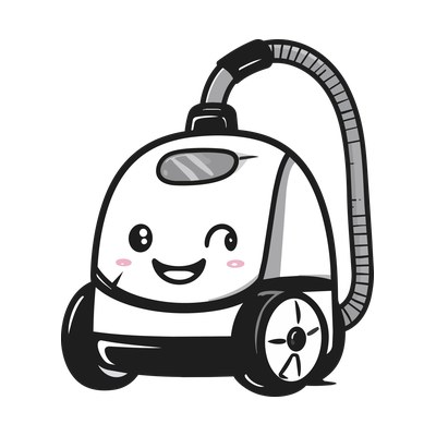 Vacuum Cleaner Cartoon SVG cut file