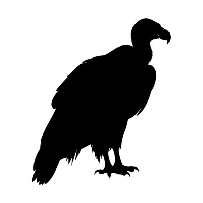 Vulture Silhouette SVG cut file