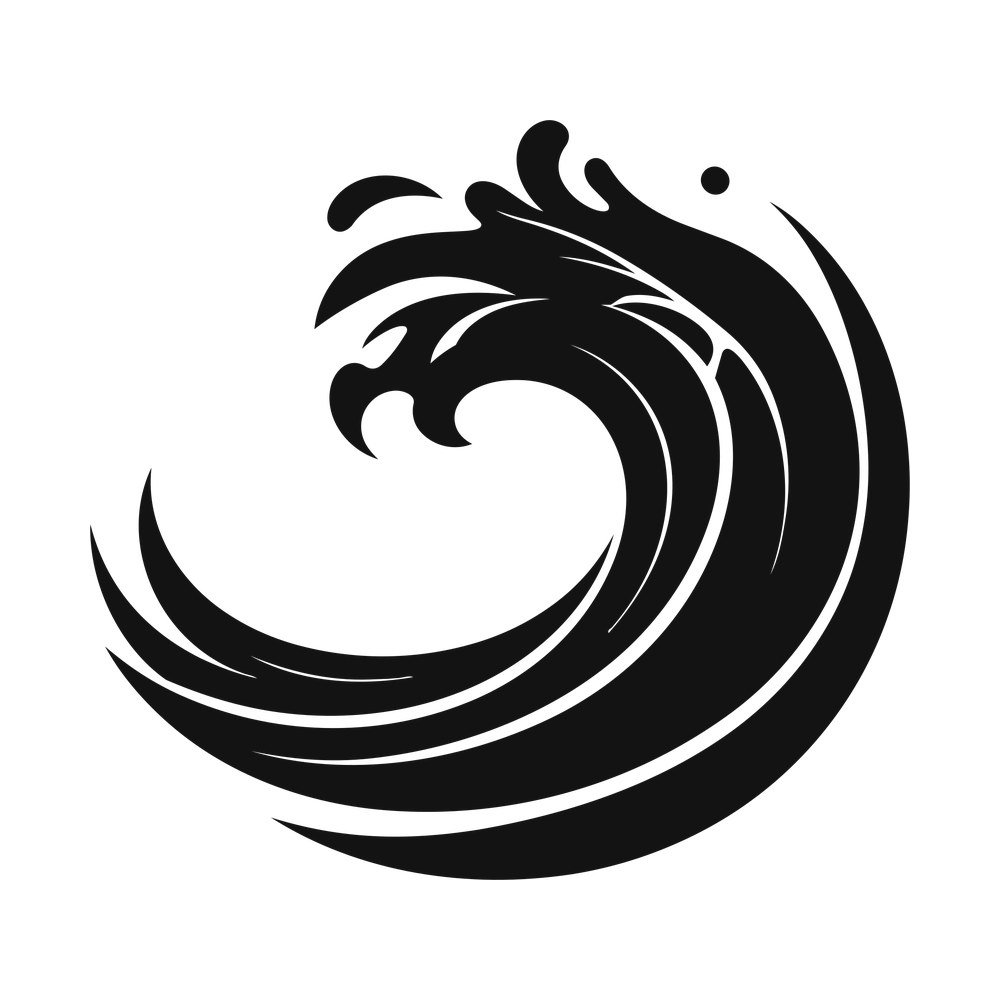 Wave Surf SVG cut file – SVG, PNG, DXF