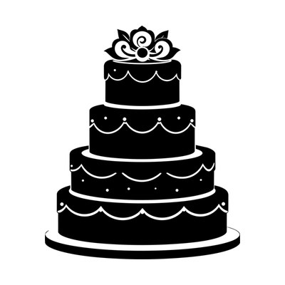 Wedding Cake SVG cut file