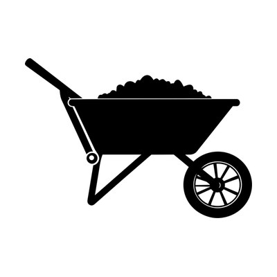 Wheelbarrow SVG cut file