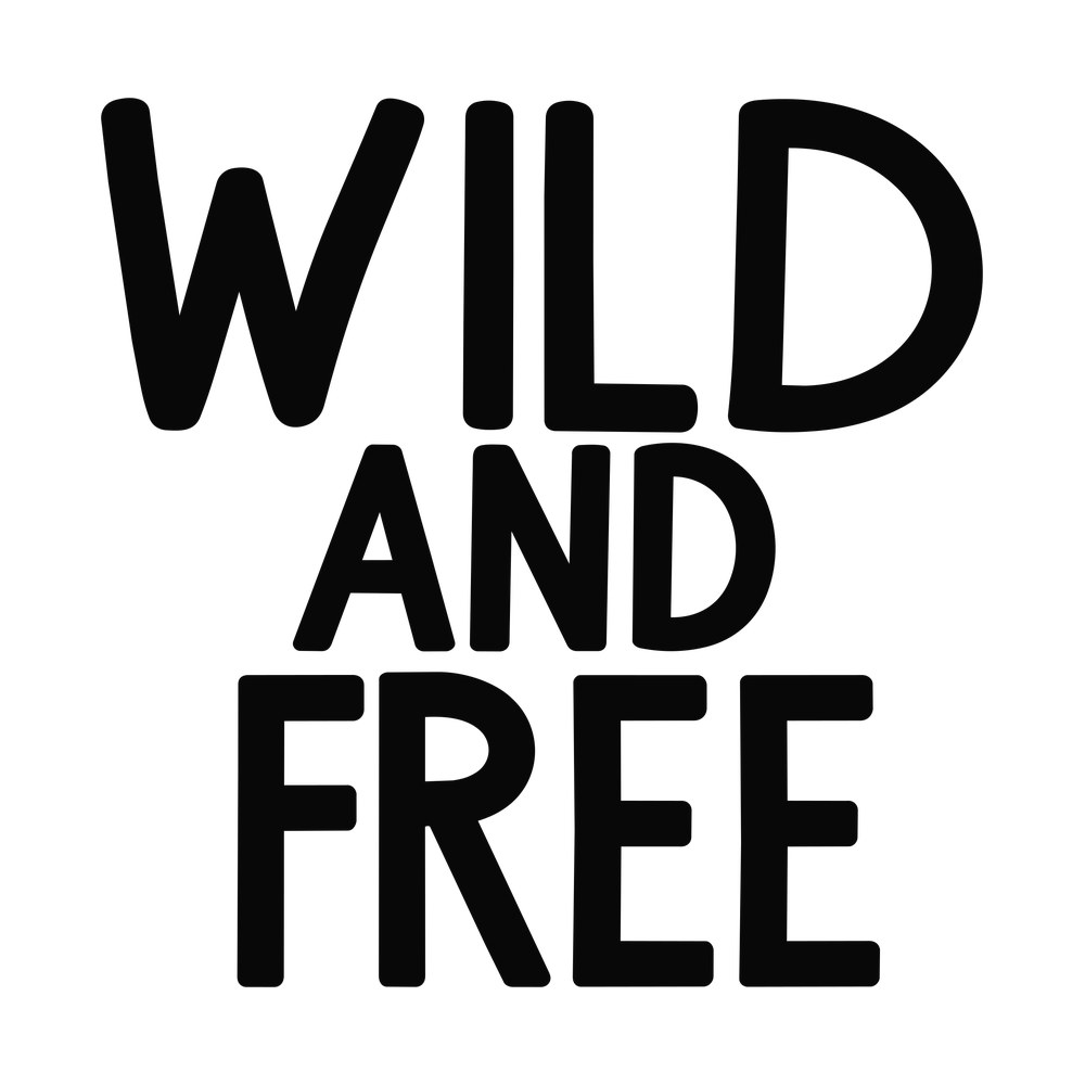 Wild And Free SVG cut file – SVG, PNG, DXF