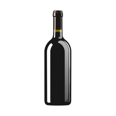 Wine Bottle Geometric Side SVG cut file