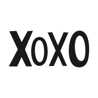 Xoxo SVG cut file