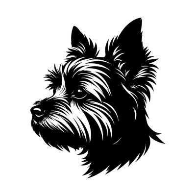 Yorkie Silhouette SVG cut file
