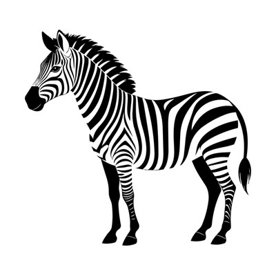 Zebra Cute SVG cut file