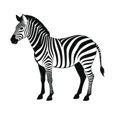 Zebra SVG cut file